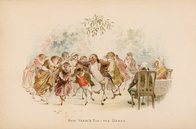 Illustratie voor De Twijgen of Kerstmis in Ruddock Hall door Robert Dudley